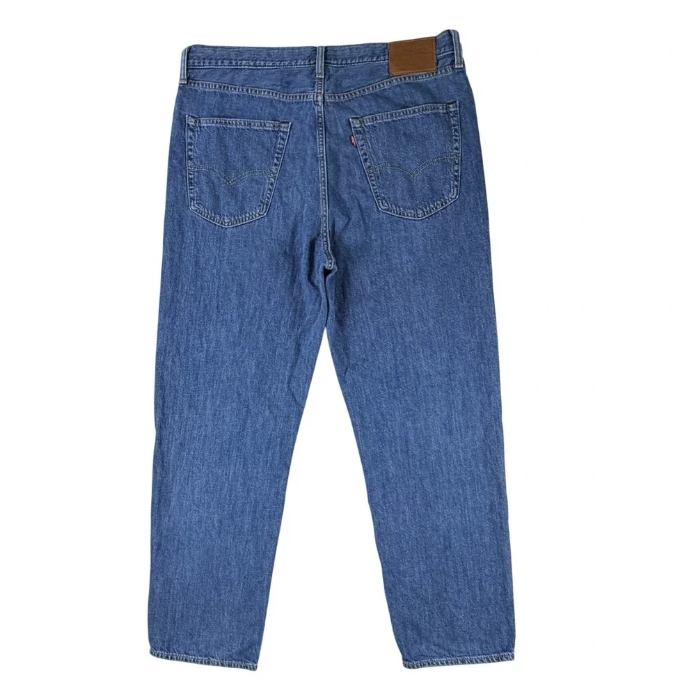 Levis Premium LOT 568 LOOSE STRAIGHT Big E Jeans Cotton Linen Denim Mens 36x32